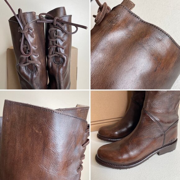 New BED STU Manchester Teak Glaze Riding Boots Size 7 - Picture 13 of 16